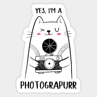 Yes, i’m a Photograpurr Sticker